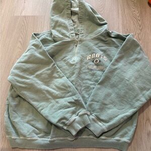 Roots Sage Green Fleece Hoodie